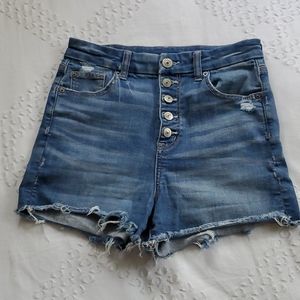 AE high waisted jean shorts